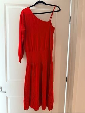 alc poppy asymmetrical dress A.L.C. Poppy Satin Gown in Plum/Violet, Size 00
